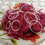 Sauerkraut with beets