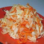 Salting cabbage with hot brine