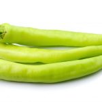 Green hot chili pepper